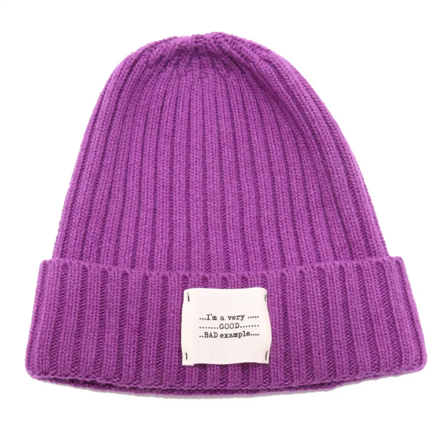 5245AG cuffia donna KONTATTO violet wool blend beanie hat woman