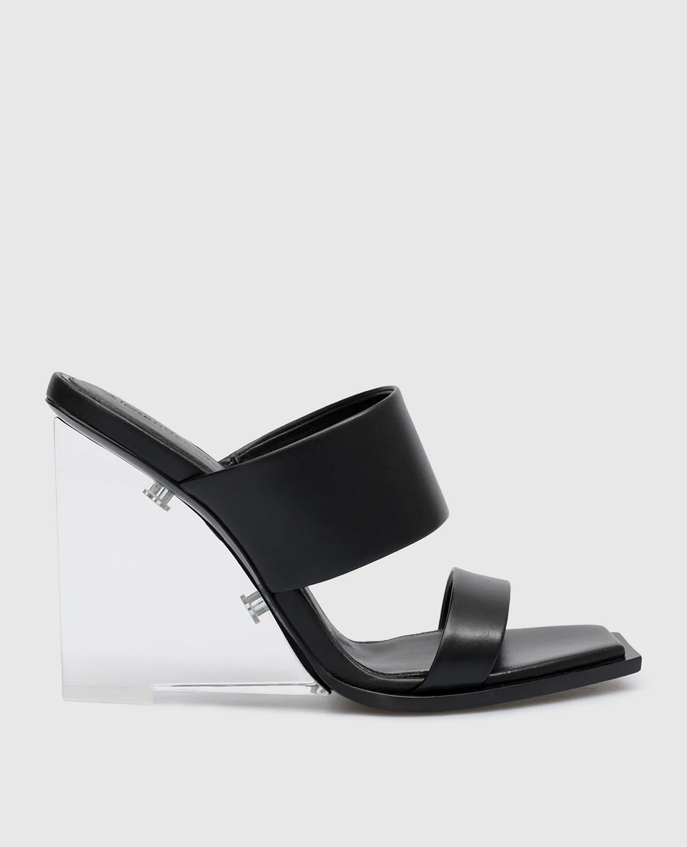 Alexander McQueen Sabot in pelle nera Shard 746240WIDQ0