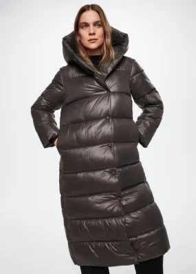Anorak trapuntato doppiopetto