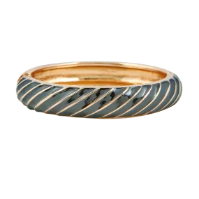  AU PRINTEMPS PARIS   Bracciale a righe in ottone | Nero