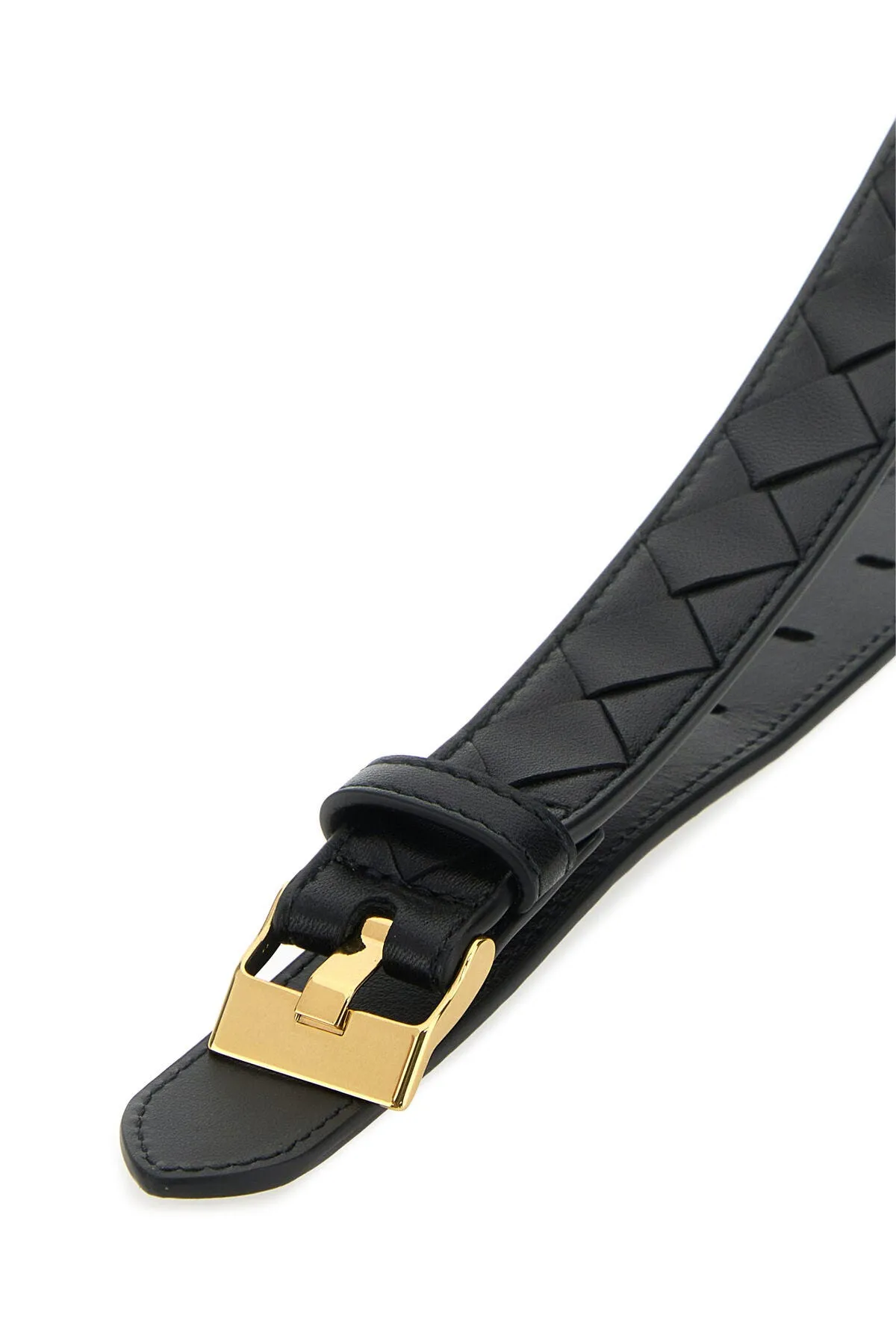 Black leather Watch belt    