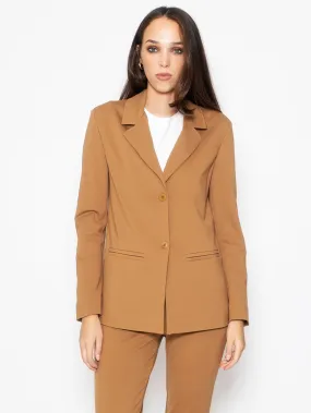 Blazer Rifinito a Punto Milano Cammello