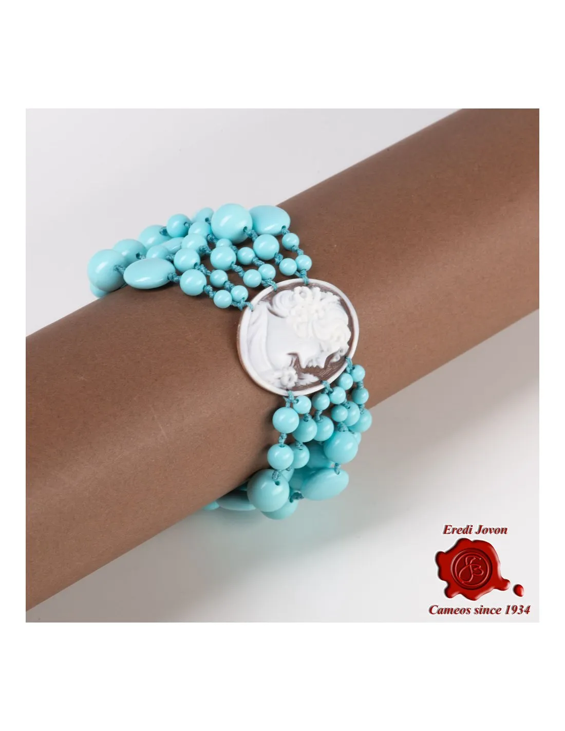 Bracciale Turchese con Cammeo