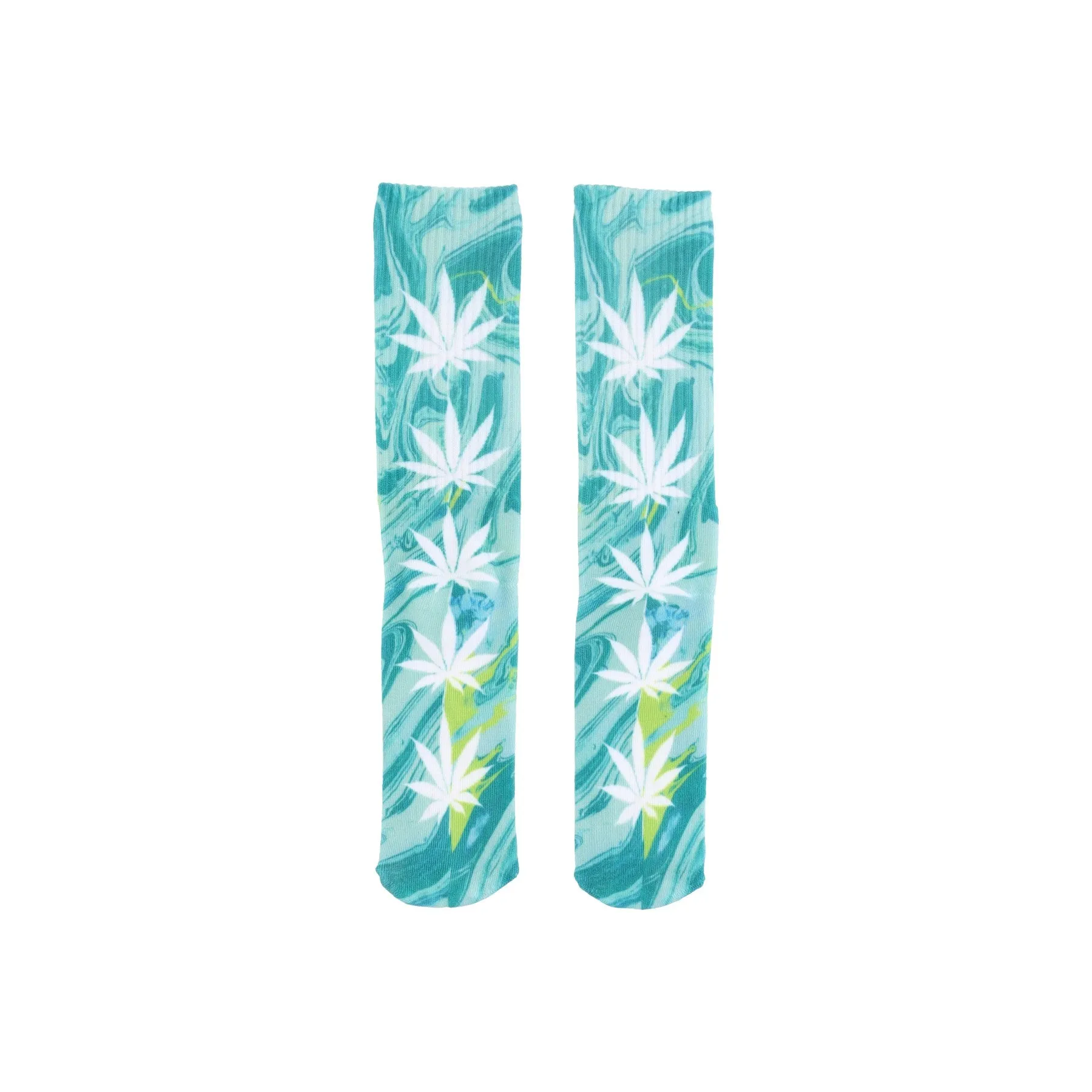 Calza Media Uomo Digitial Plantlife Sock Green/white