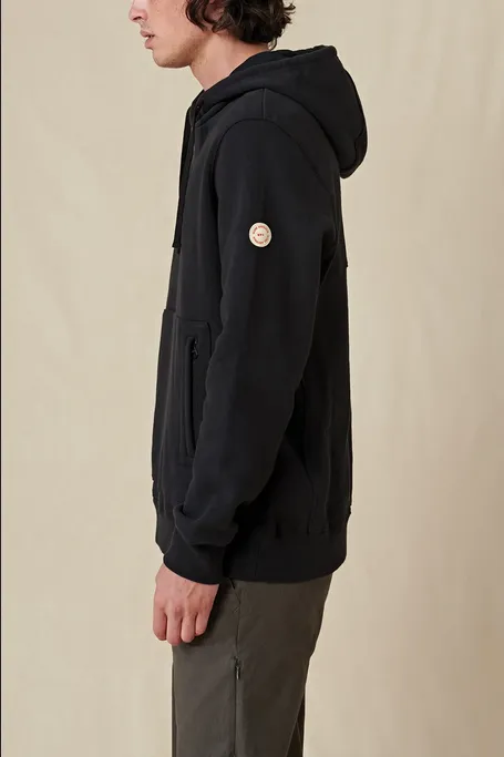 Globe Felpa da uomo con cappuccio Burly Hoddie GB02003001BLK black
