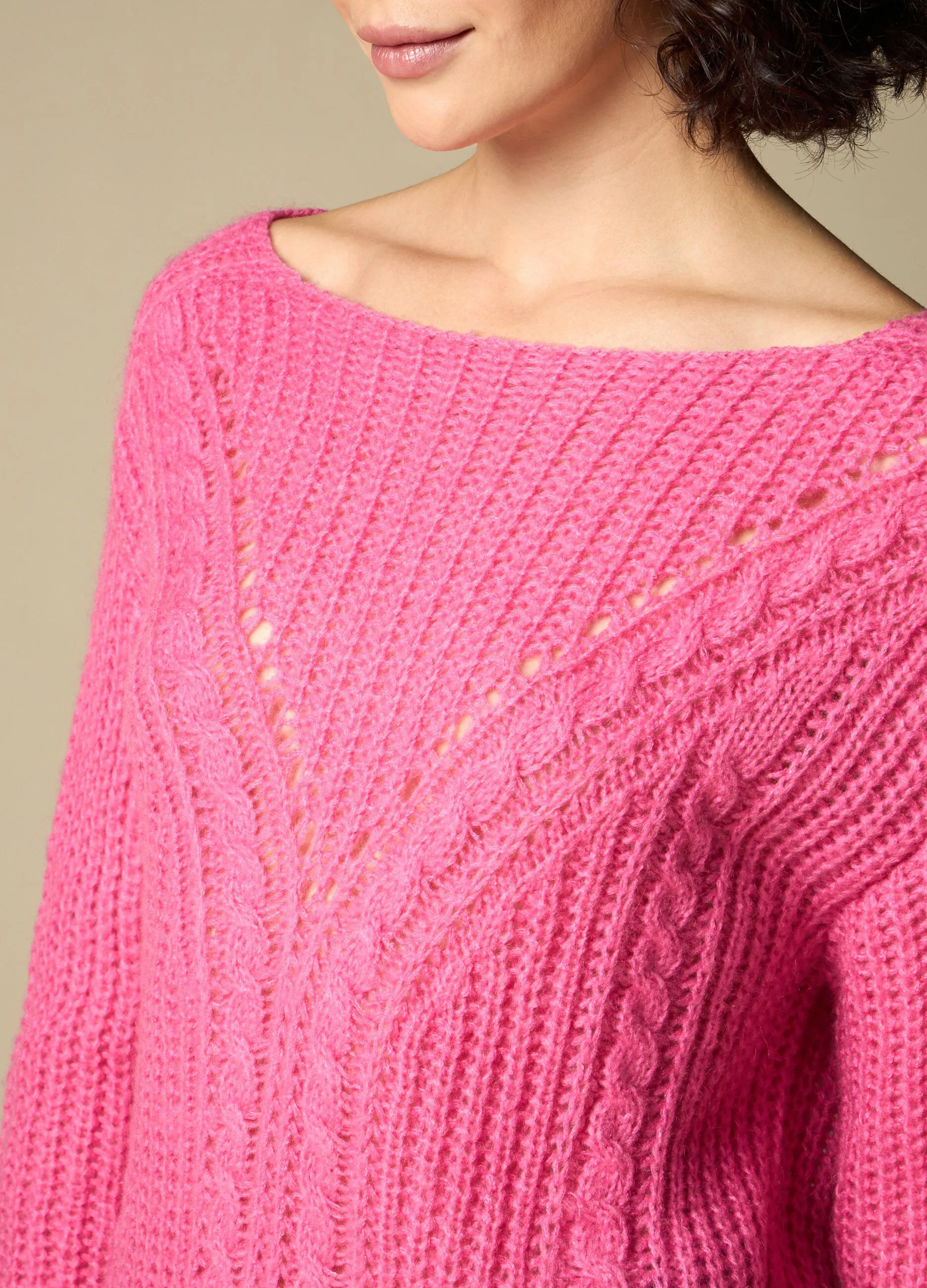 IWIE  Pullover tricot in misto lana donna