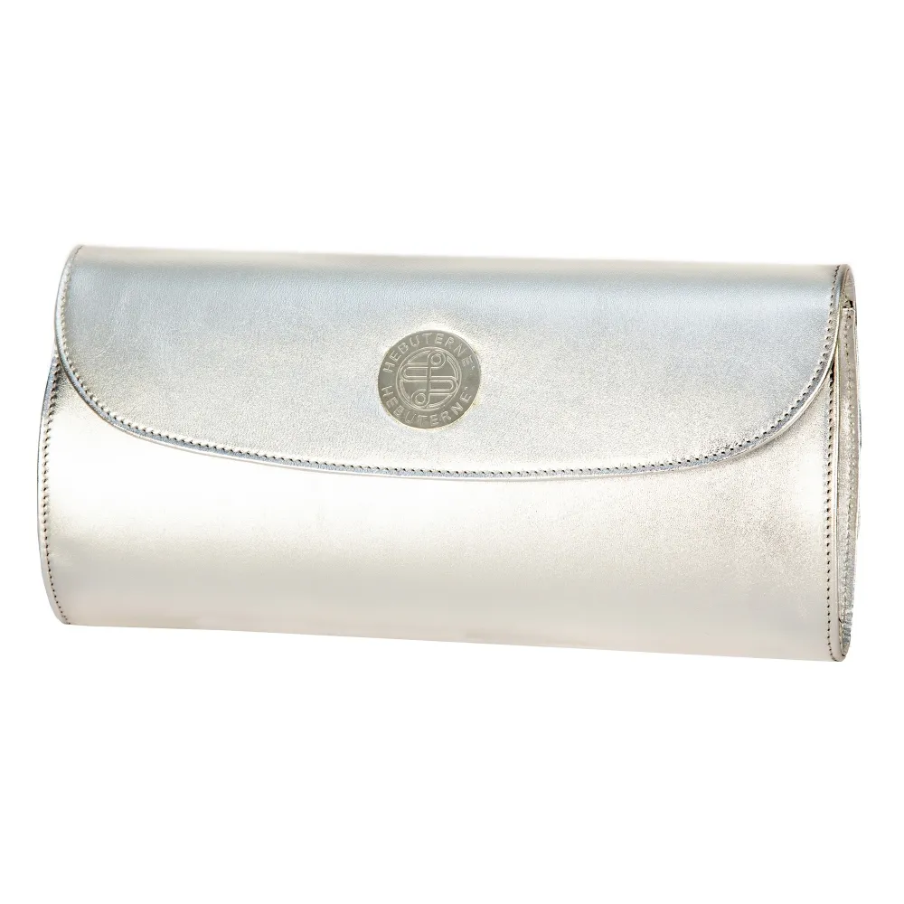 Janné Hebuterné - Pochette in Pelle di Vitello - Argento - Handmade in Italy - Luxury Exclusive Collection