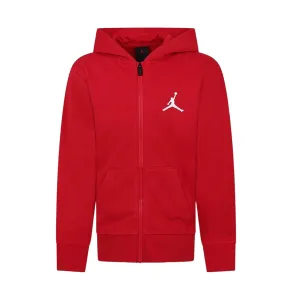Jordan felpa da ragazzi con cappuccio e cerniera Essentials 95C573-R78 rosso