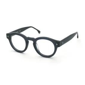   Lozza VL4375 - 0W47 Blu Trasparente Lucido | Occhiale Da Vista Uomo 