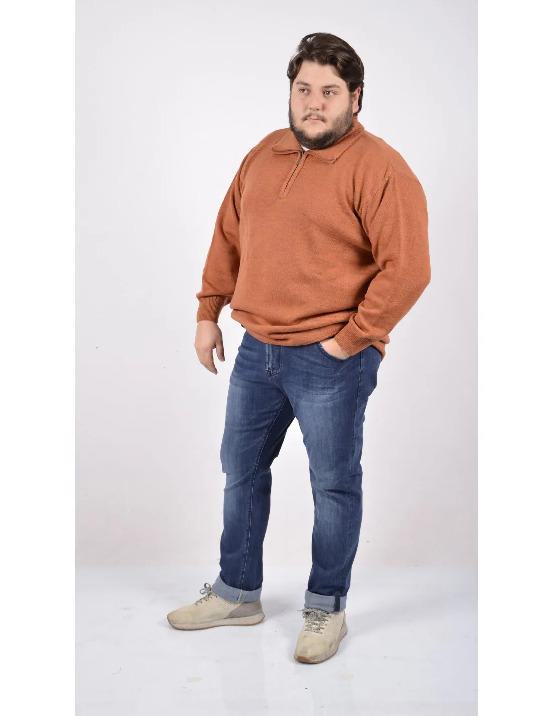 Maglia Mezza Zip Mod Camionista Aragosta A / I