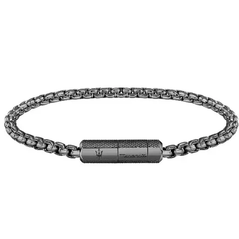 MASERATI Bracciale uomo acciaio grigio Maserati Jewels