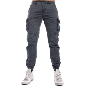 Pantalone UOMO con tasconi ed elastico in fondo GRAY J-9065