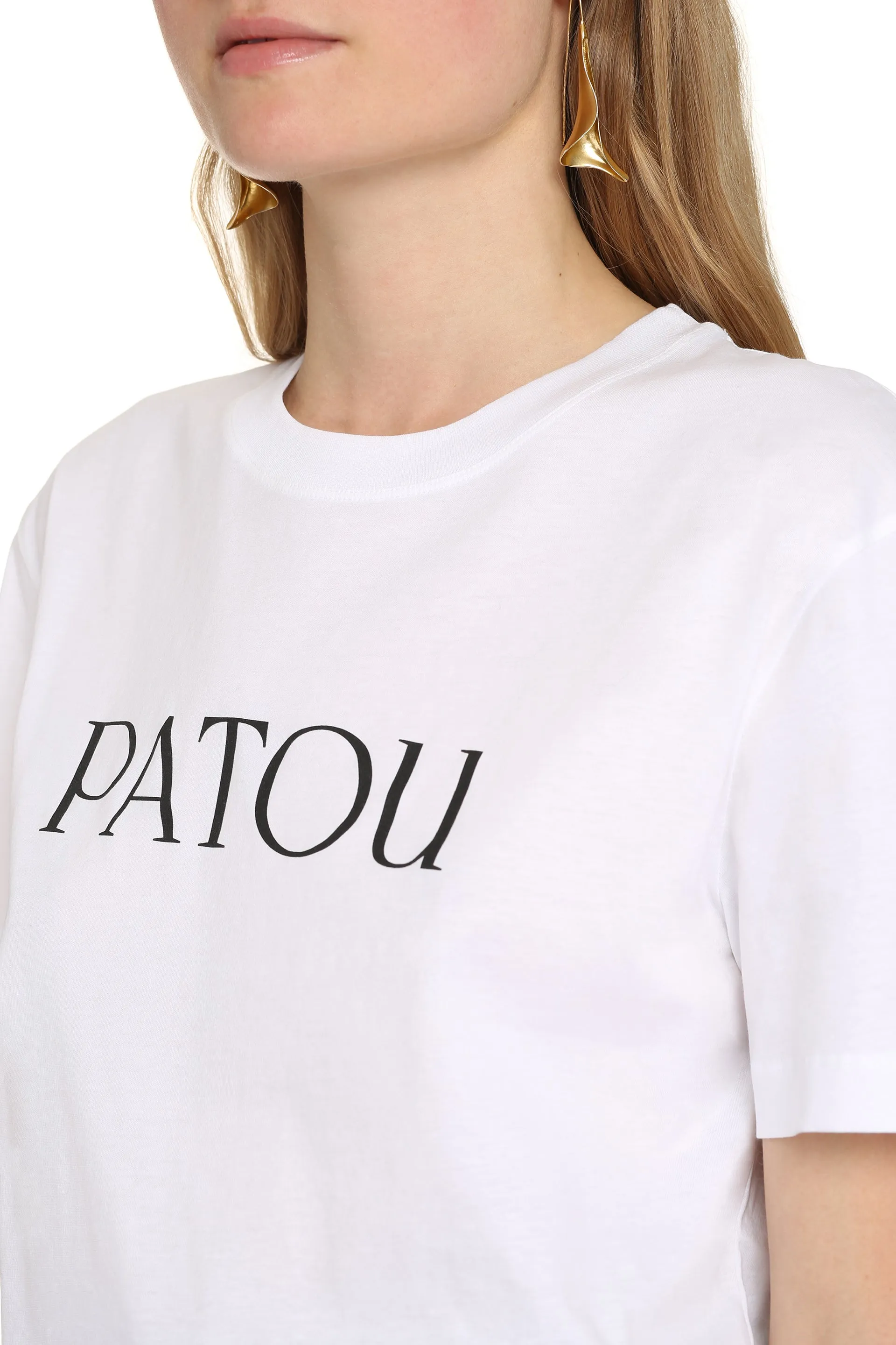 Patou T-shirt girocollo in cotone