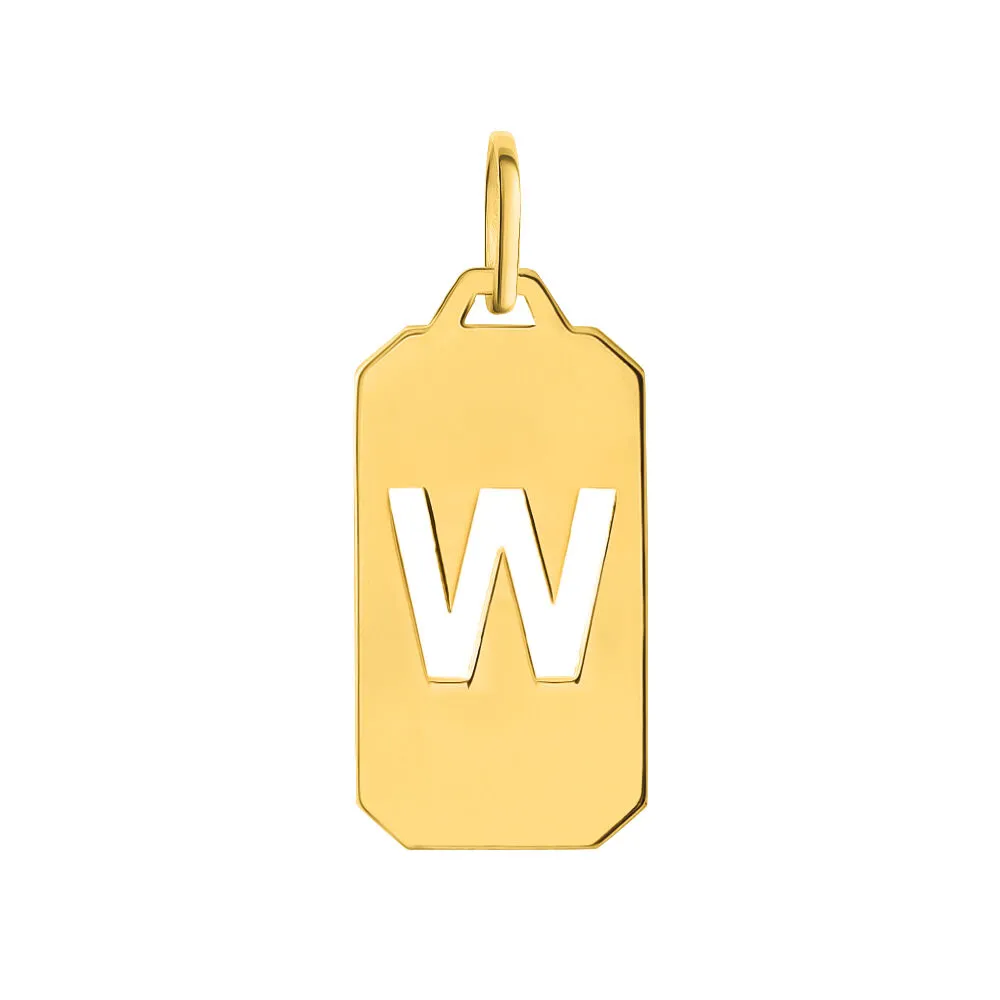 Pendente Lettera W L'homme Or Oro Giallo 375/1000 1429411