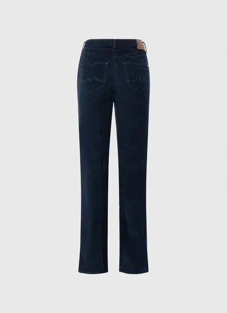 Pepe Jeans Pantaloni da donna svasati in velluto a coste Willa Cord PL2115850 594 dulwich
