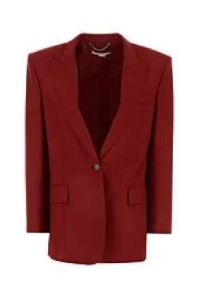 Red wool oversize blazer     