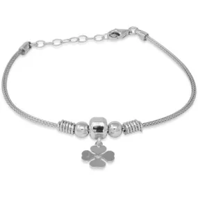 SARNIORO Bracciale con quadrifoglio in argento 925 SarniOro