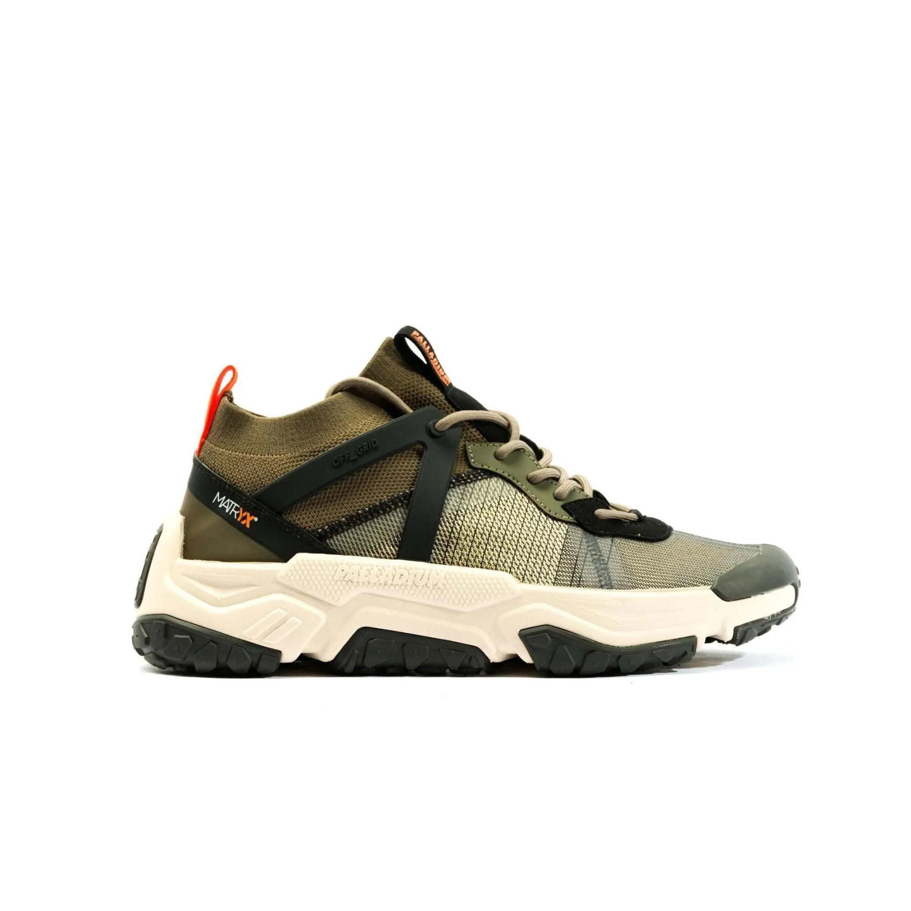 Scarpe da ginnastica in tela Palladium Off-grid Lo Matryx