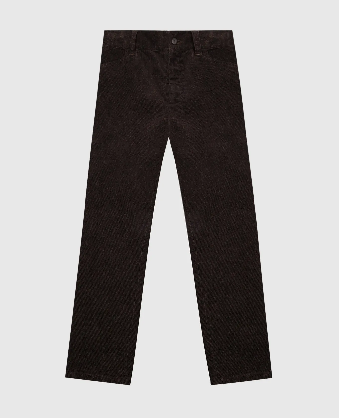 Stefano Ricci Pantaloni da bambino in velluto a coste marrone scuro YAT6400060SG0001