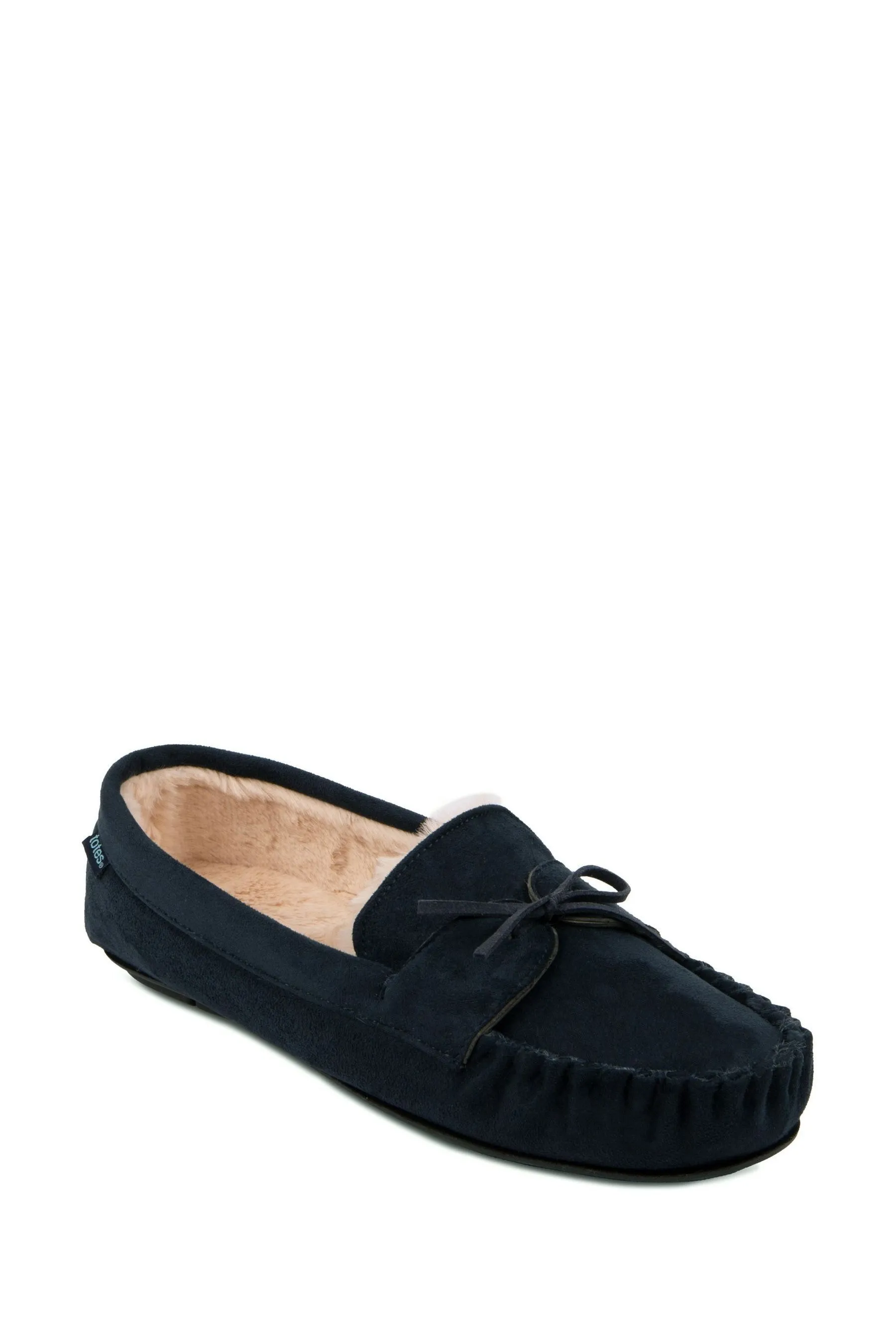 Totes Mens Suedette Moccasin Slippers